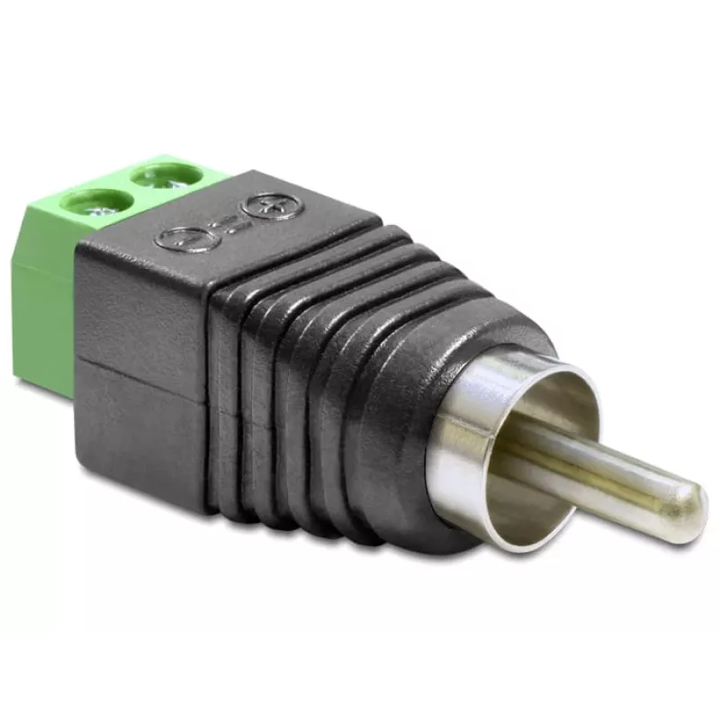 RCA savienotāju adapteris DeLOCK 65417 Melns Zaļš Sudrabains