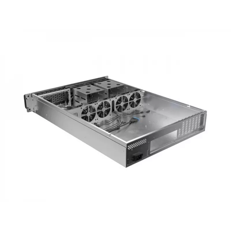 Rack Chassis Lanberg SC01-6502-12B 2U Melns 7 Fans