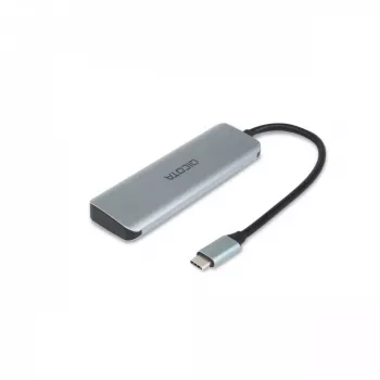 USB Type-C centrmezgls DICOTA D32061 10000 Mbit/s Sudrabs