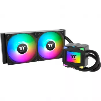 Thermaltake LA240 ARGB mātesplates šķidruma dzesēšanas komplekts 12 cm melns 1 gab.