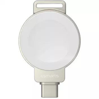 Bezvadu lādētājs 4smarts 541476 Apple Watch pulksteņiem — sudraba krāsā