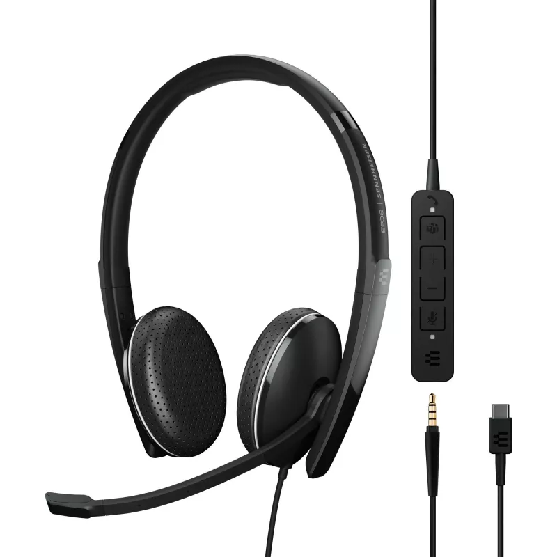 EPOS ADAPT 165T USB-C II austiņas melnas