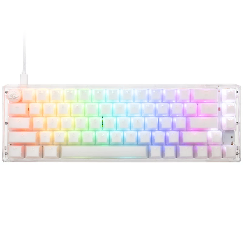 Ducky One 3 Aura White SF tastatūra Gaming USB QWERTY US International