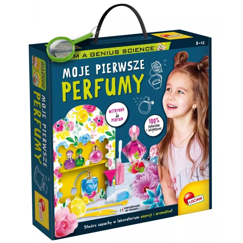 Izglītojošais komplekts Liscianigiochi IM A Genius — My First Perfumes bērniem, droša smaržu veidošanas aktivitāte