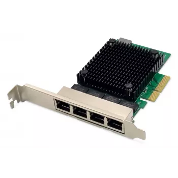 Digitus 4 portu 2,5 Gigabit Ethernet tīkla karte PCI Express Realtek mikroshēmojums