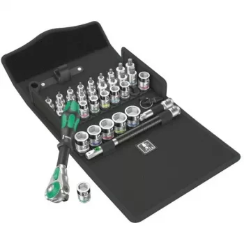 Wera 05003536001 8100 SB All-in Zyklop Speed sprūdrata komplekts, 3/8 collas, 35 gab.