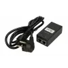 Extralink POE barošanas bloks POE-48-24W, 48V, 0.5A, 24W, komplektā kabelis