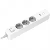 Strāvas sadalītājs Xiaomi BHR07UKEU — 3 maiņstrāvas rozetes F tips, 250 V, 1,4 m kabelis, balts