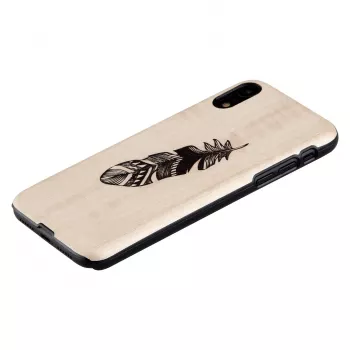 man and wood viedtālruņa maciņš iPhone XR, Indian Melns, aizsargājošs ciets apvalks