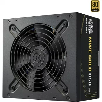 Cooler Master Barošanas bloks MWE Gold 850 V3 850W 80+Gold Nenomaināmi kabeļi ATX 3.1 Ventilators 120mm Garantija 5 gadi