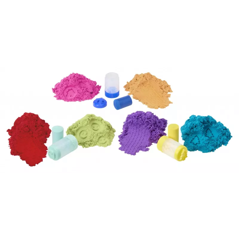 Kinetic sand Wonder Factory Never Dry Sand maisiņš, oranži sarkans