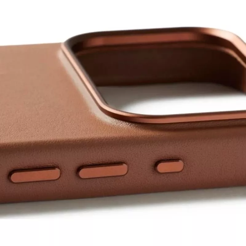 Mujjo Full Leather Case MagSafe vāciņš priekš iPhone 17 Pro Brown
