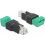 Adapter RJ11/14 male to Terminal Block 4 pin DeLOCK 66527