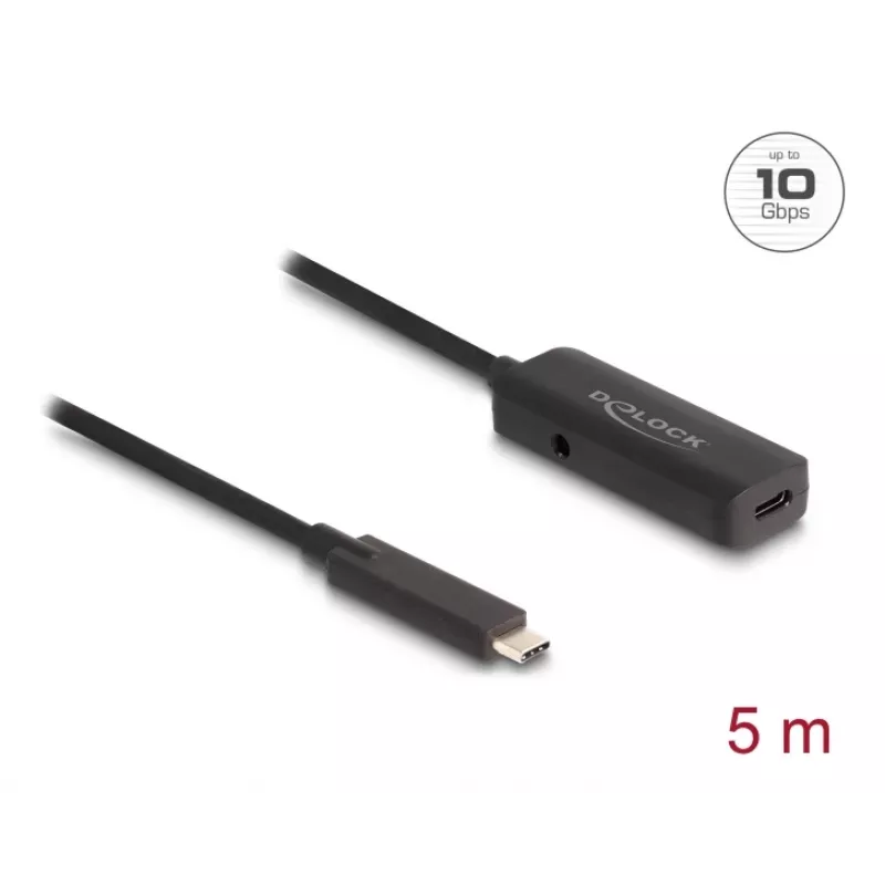 USB kabelis DeLOCK 80028 5m USB C melns