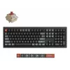 Mehāniskā pilna izmēra (100%) tastatūra Keychron V6 Ultra 8K — QWERTY, Bluetooth, RGB LED, melna