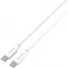 4smarts USB-C / USB-C silikona kabelis High Flex 60W 1,5m balts
