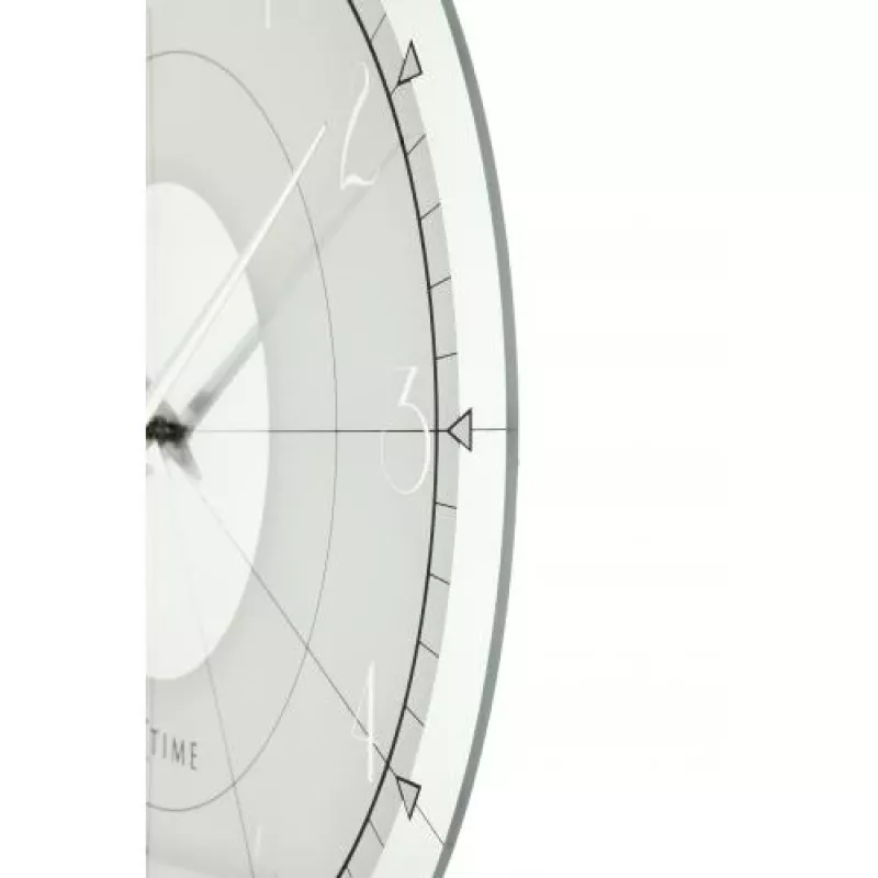 NeXtime klok 8125 Fancy Round, Ø43 cm, sienas, balts/sudrabs