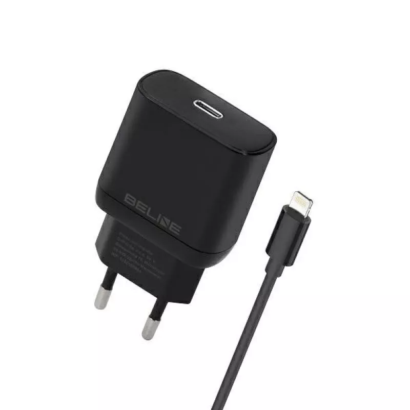 Lādētājs 30 W USB-C uz Lightning Beline Beli02174 ar melnu kabeli