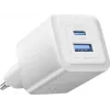 Vention 30W - lādētājs ar GaN tehnoloģiju, 1x USB-A, 1x USB-C (balts)