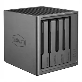 NAS TERRAMASTER F4 SSD četrkodolu 8GB DDR5 4 nodalījumu NAS priekš SSD