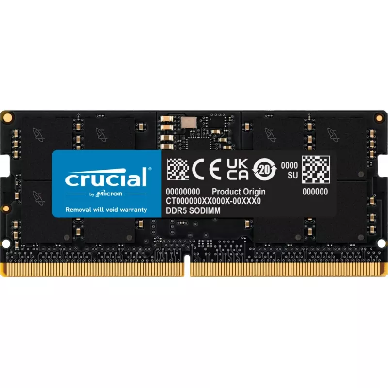 Crucial CT24G56C46S5 DDR5-5600 24 GB SO-DIMM atmiņa, CL46