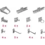 Instrumentu turētāju komplekts Aerotec 20142038, izmēri G×P×A 190×200×75 mm