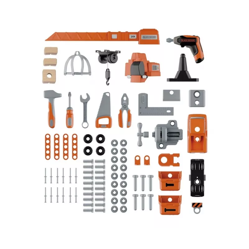 Bērnu darbnīcas rotaļlieta SMOBY Bricolo Builder 7600360741 - Celtniecības instrumentu komplekts lomu spēlēm
