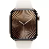 APPLE Watch Series 10 GPS + Cellular 46mm zelta titāna korpuss ar Starlight sporta siksnu - S/M