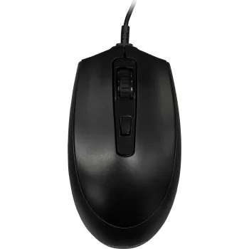 Vadu USB pele LC-Power LC-M721B — melna, optiska, ergonomisks dizains