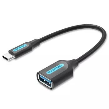 Vention USB 3.1 (Gen 1) C tēviņš uz A mātīte OTG kabelis 0,15 M melns PVC tips
