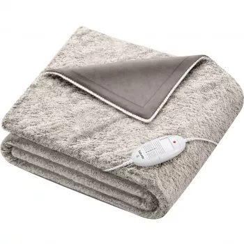 Beurer HD 75 Cosy Nordic apsildāmā sega, 130 x 180 cm, pelēka