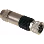 Harting 21 02 151 2405 stieples savienotājs M8-S melns - niķelis (21 02 151 2405)