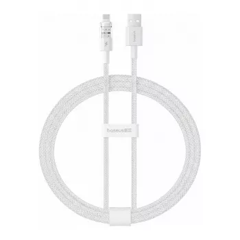 Uzlādes kabelis Baseus USB uz Lightning 1 m 2.4A Balts