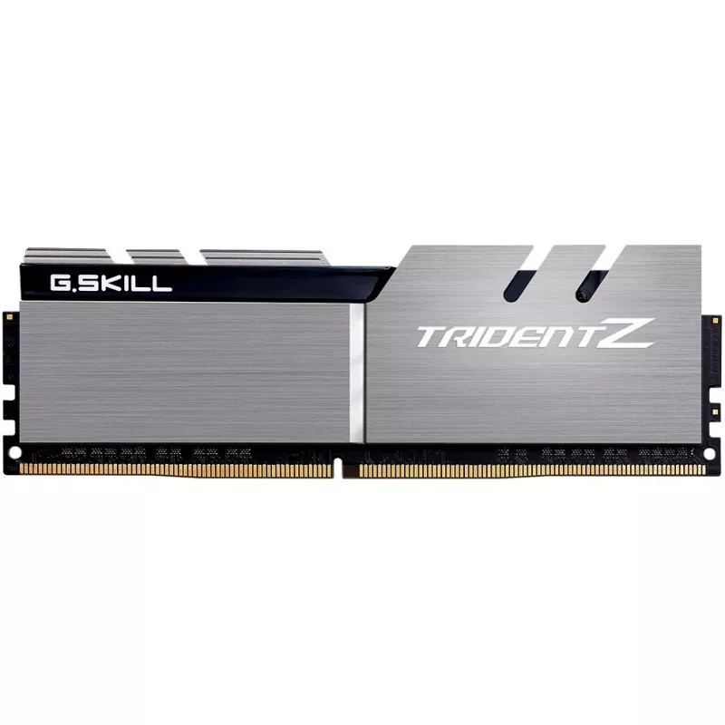 DIMM 32 GB DDR4-3200 (2x 16 GB) Dual-Kit, Arbeitsspeicher silber/schwarz, F4-3200C16D-32GTZSK, Trident Z, INTEL XMP