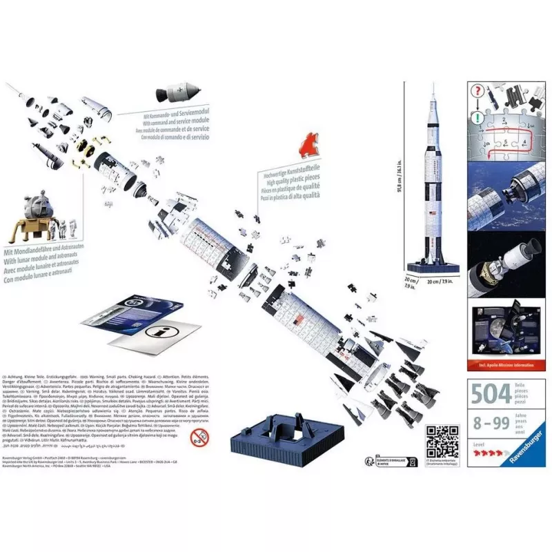 3D Puzzle Ravensburger 11545 440 gab. Ieteicamais vecums 8–99