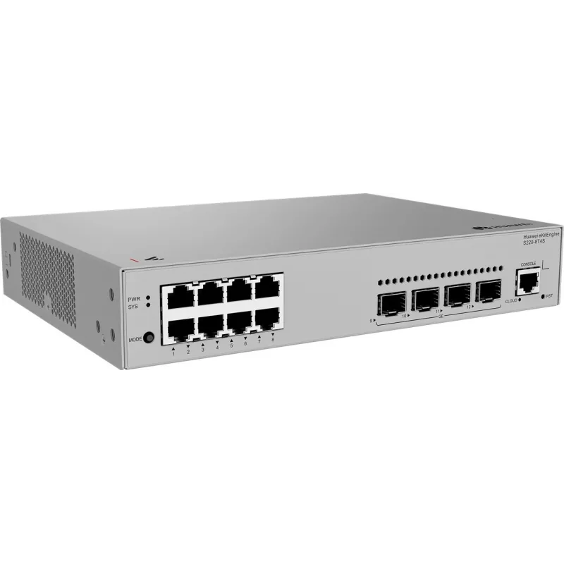 Huawei S220-8T4S Gigabit komutators, 4x SFP 8x LAN, 4x SFP
