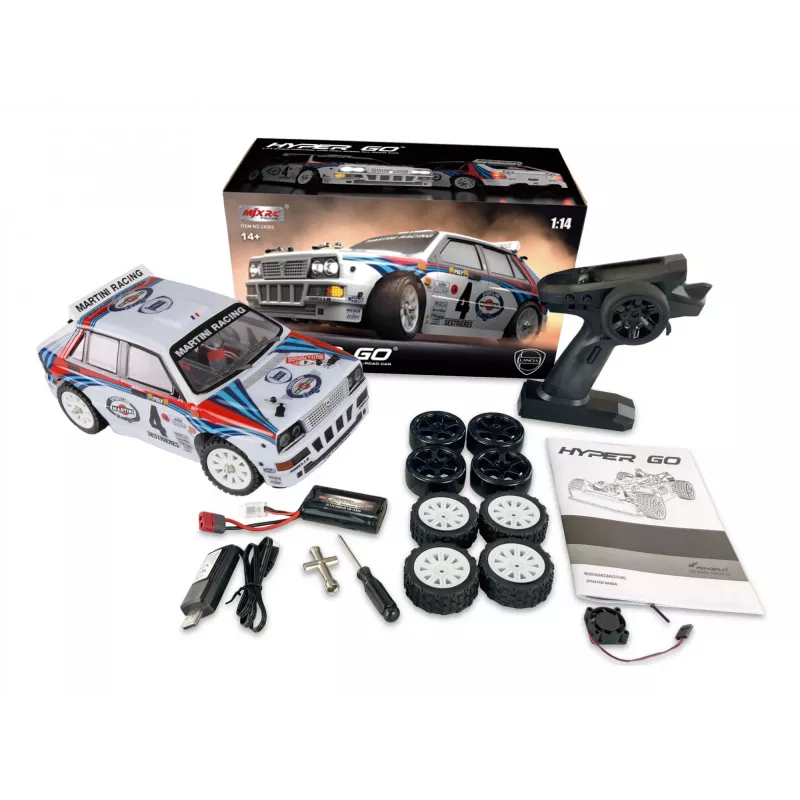 Radio vadāms auto Amewi Hyper Go Lancia Delta HF Integrale 4WD rallija drifta modelis (MPN 21109)