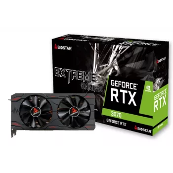 BIOSTAR GeForce RTX 3070 8 GB GDDR6, 256 bitu, PCIe 4.0