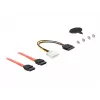DeLOCK 5,25 mobilais nodalījums 1 x 2,5 + 1 x 3,5 SATA HDD + 2 x USB3.0 porti - mobilais atmiņas nodalījums - 6,4 cm, 8,9 cm (2.5, 8,90 cm (3.5)) (47209)