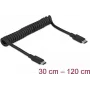 USB kabelis DeLOCK 85350 USB 3.2 Gen 2 1,2 m USB C melns