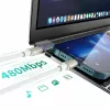 4smarts USB-C to kabelis PremiumCord 60W 3er Set 0.5m+1.5m+3m balta - Silver, balta - 3er (540621)