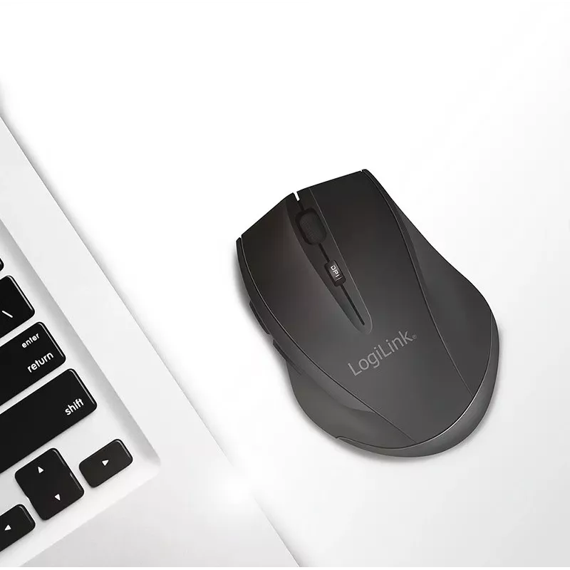 Logilink bezvadu pele BT5.0, ergonomiska, melna