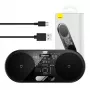 Baseus 2In1 20W Digital Led Display Headphones Melns Wireless Charging
