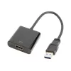 USB grafiskais adapteris GEMBIRD A-USB3-HDMI-02, HDMI izeja, līdz 1920x1080, melns, 36 g
