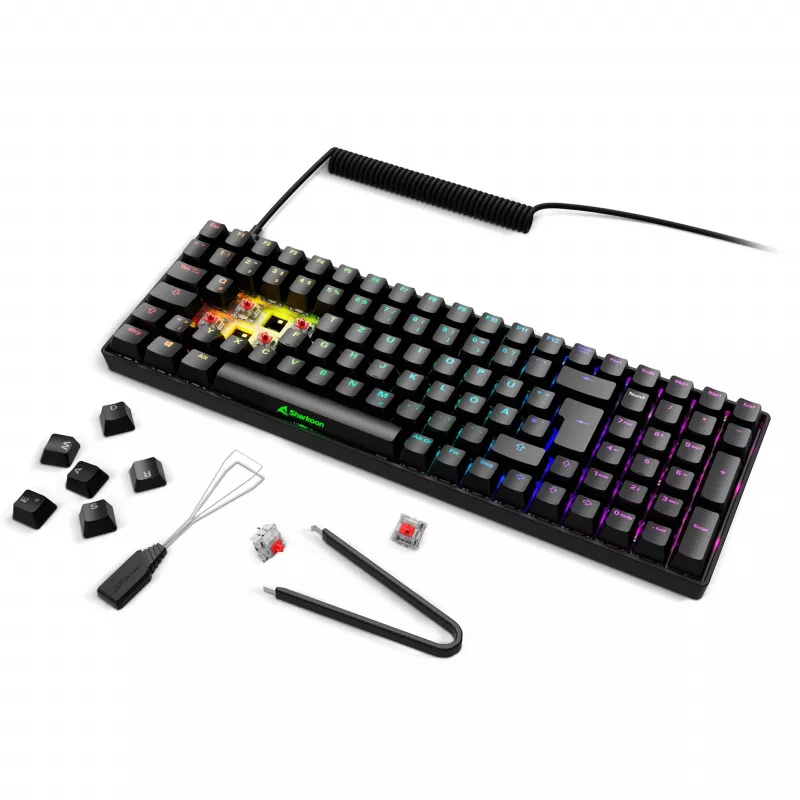Sharkoon SGK50 S2 tastatūra Gaming RF Wireless QWERTZ vācu