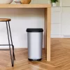 ROTHO Ribo Silver - pedāļa tvertne – 35l