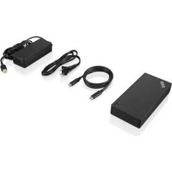 Lenovo 03X7609 portatīvā datora dokstacija/portu replikators, vadu, USB 3.2 Gen 2 (3.1 Gen 2) Type-A, melns
