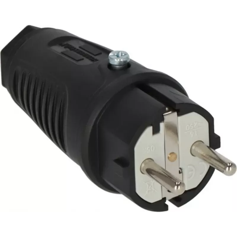 Type E/F elektrības kontaktdakša Brennenstuhl 1082040020 melna 230V 16A