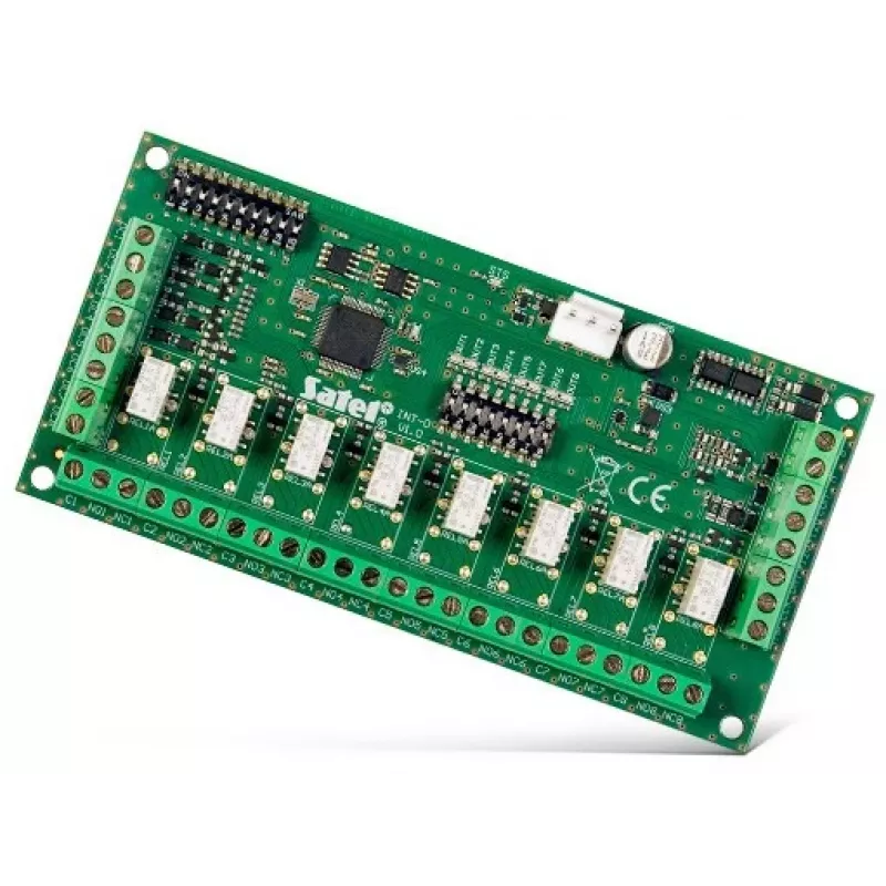 Drošības signalizācijas piederums SATEL INT-O, paredzēts INTEGRA/VERSA/PERFECTA, 12 V, 160 mA, 140×68 mm