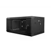 Stiprināms pie sienas statīvs LANBERG WF01-6404-10B 4U 19 collas 600×450×285 mm IP20 melns, 60 kg ietilpība